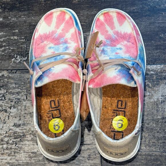 Hey Dude Womens Wendy Boho Shoe Mandala Tie Dye Slip On Casual Beach Size 9 NWT - Picture 8 of 11